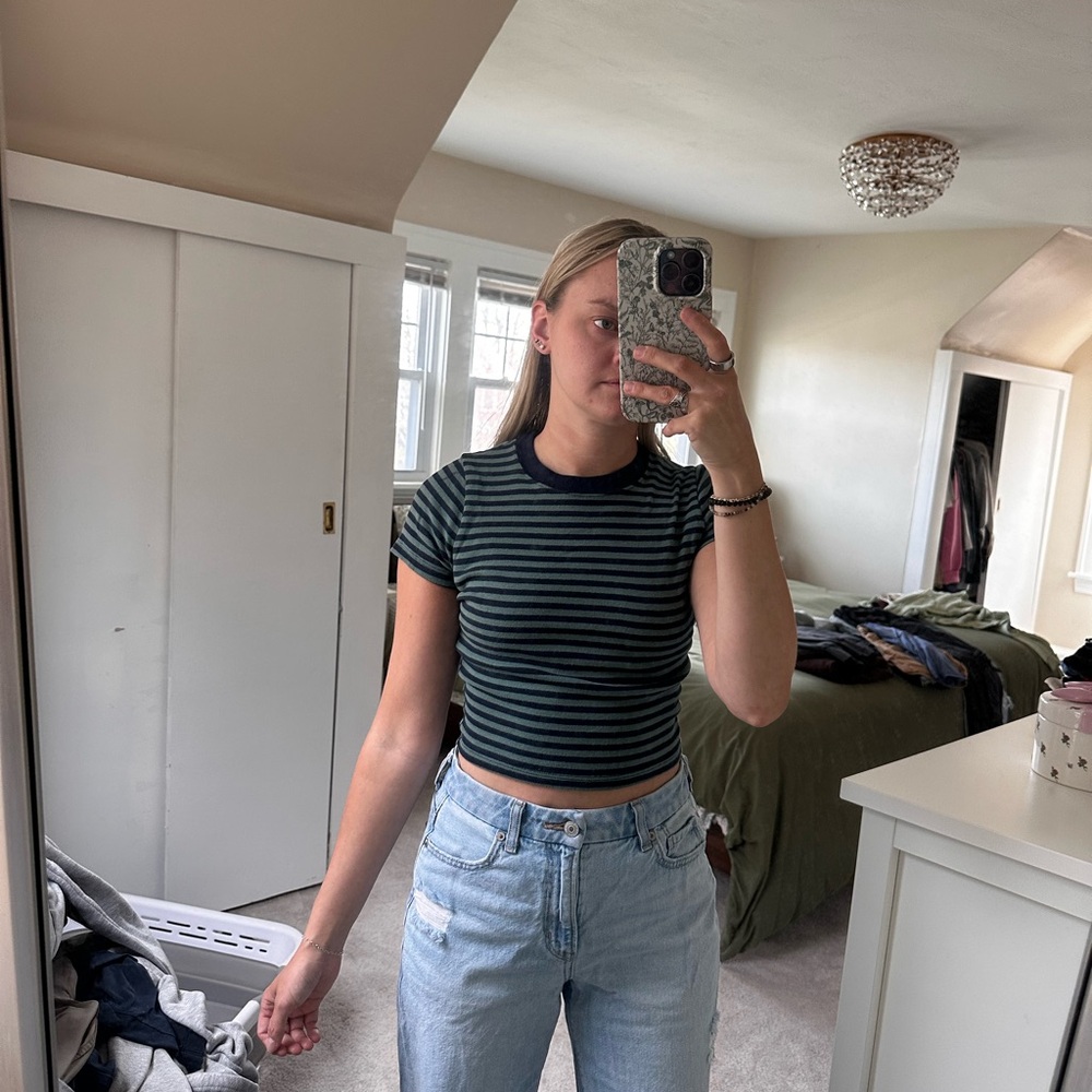 Hollister Striped Baby Tee